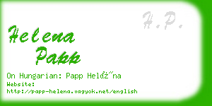 helena papp business card